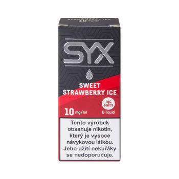 SYX Nikotinová sůl Sweet Strawberry Ice 10mg 10ml