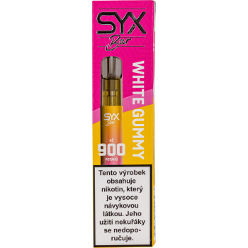 E-Zigarette SYX Bar Gumový bonbon 900 Puffs 2ml