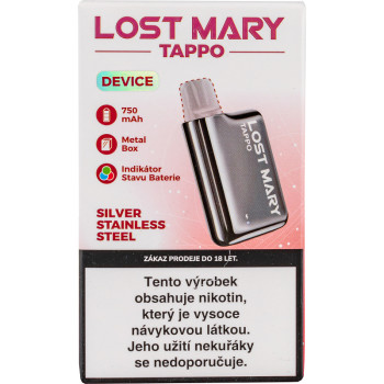 E-Zigarette Lost Mary TAPPO Metal - baterie 750 mAh - Silver